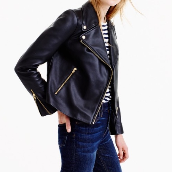 Jcrew leather jacket - brand NEW with tag - Picture 2 of 5